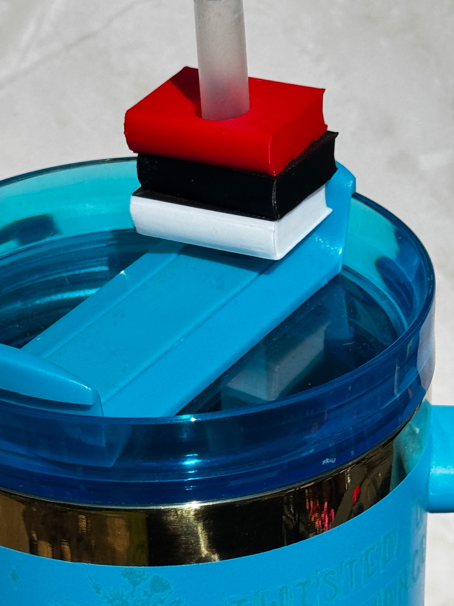 Trio Book 3D Printed Straw Topper – A Must-Have for Book Lovers!