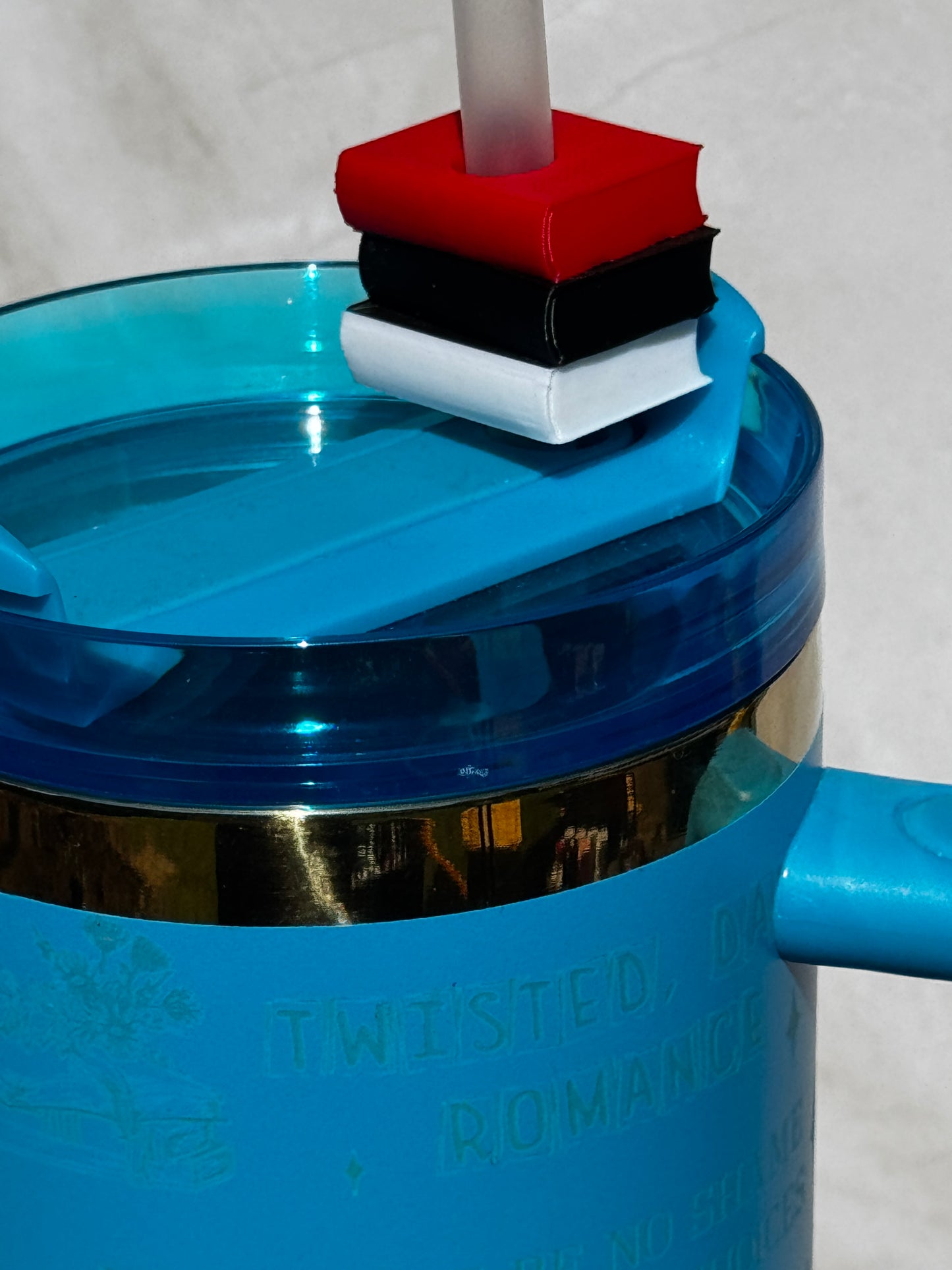 Trio Book 3D Printed Straw Topper – A Must-Have for Book Lovers!