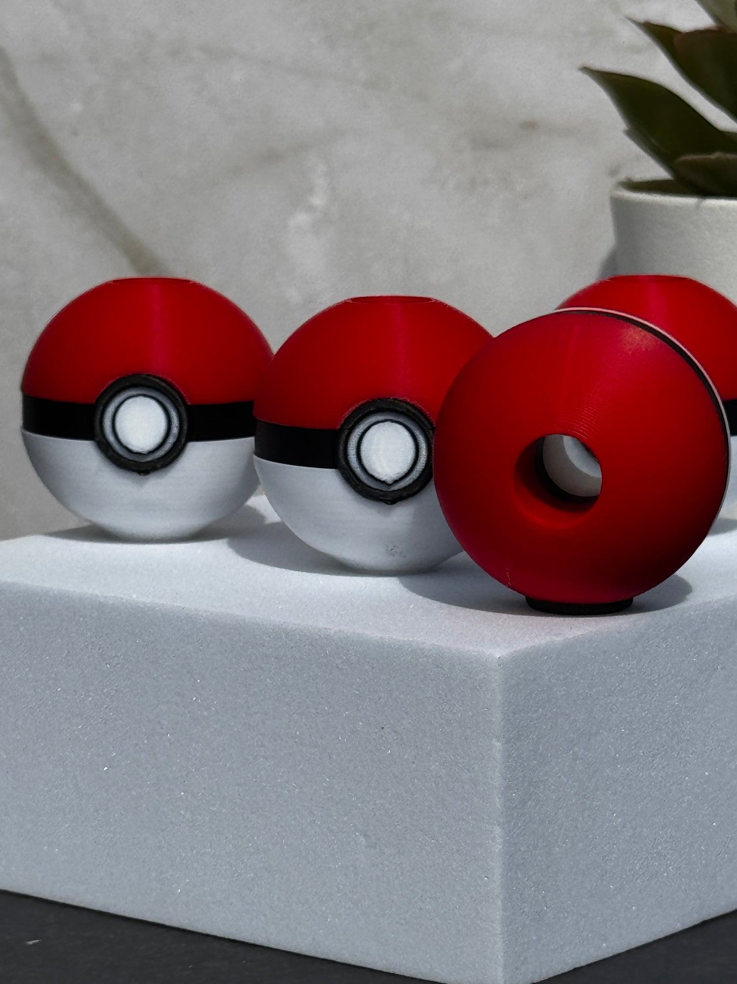 Poké Ball 3D Printed Straw Topper – Fun Cup Accessory