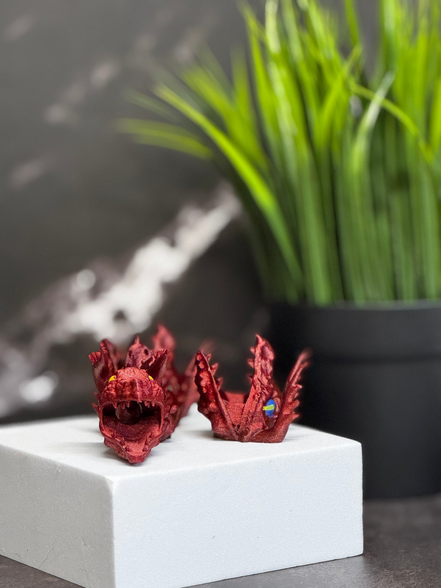 Dragon Head 3D Printed Straw Topper – Fantasy-Inspired Drink Accessory