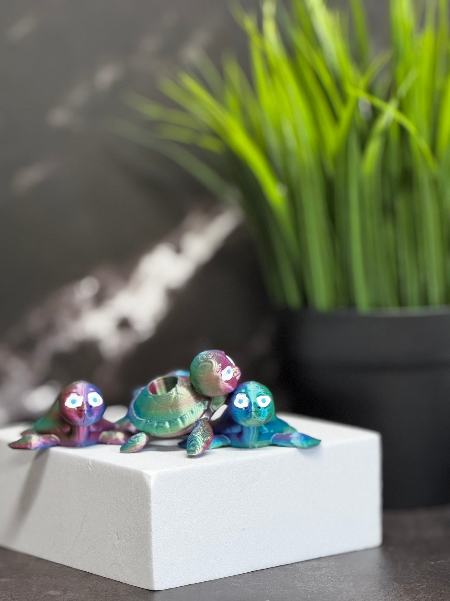 Turtle 3D Printed Straw Topper – Ocean-Inspired Cup Accessory