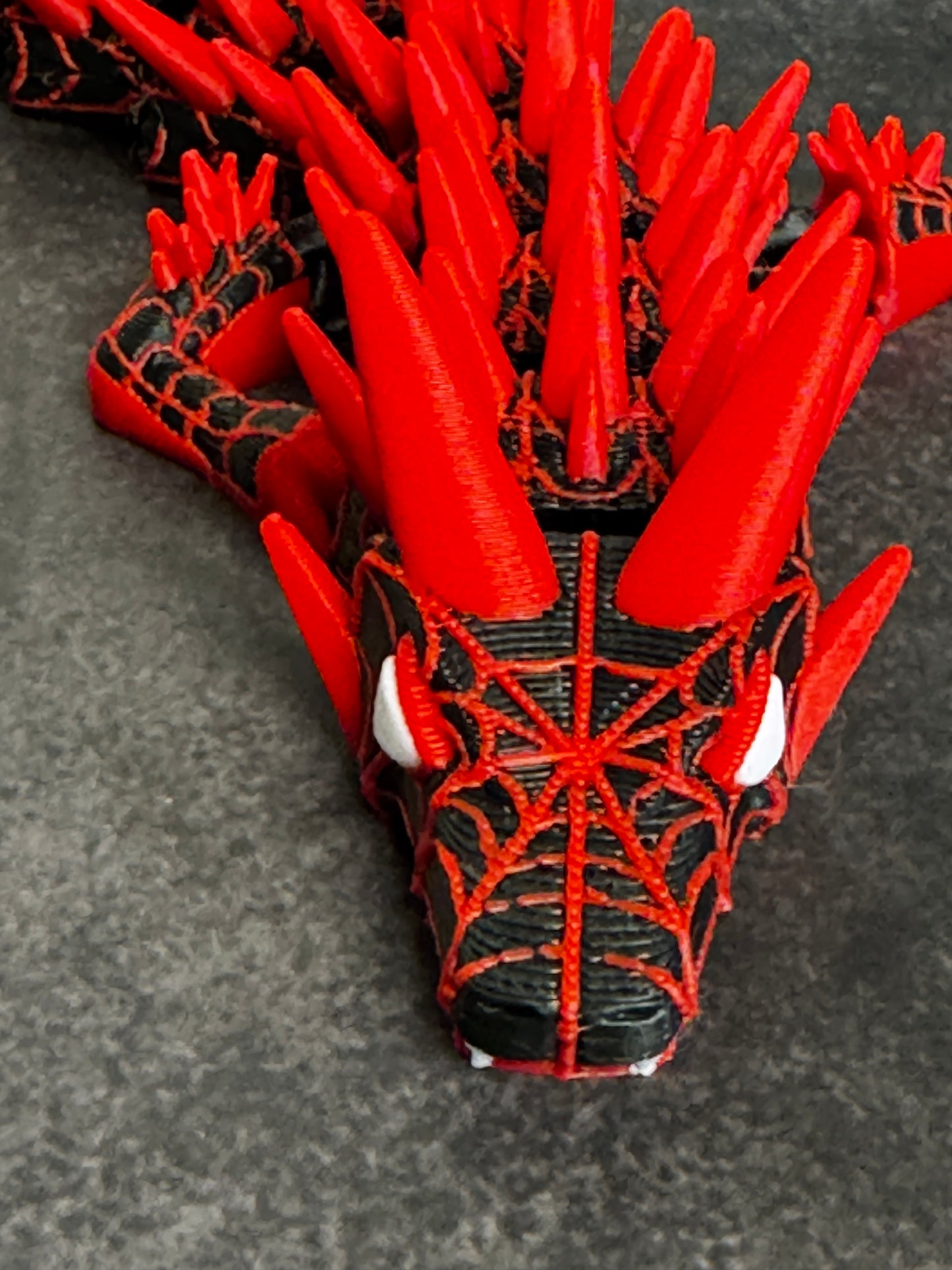 Spider Dragon – 3D Printed Articulated Web Dragon, Poseable Fantasy Creature, 3 Style Options