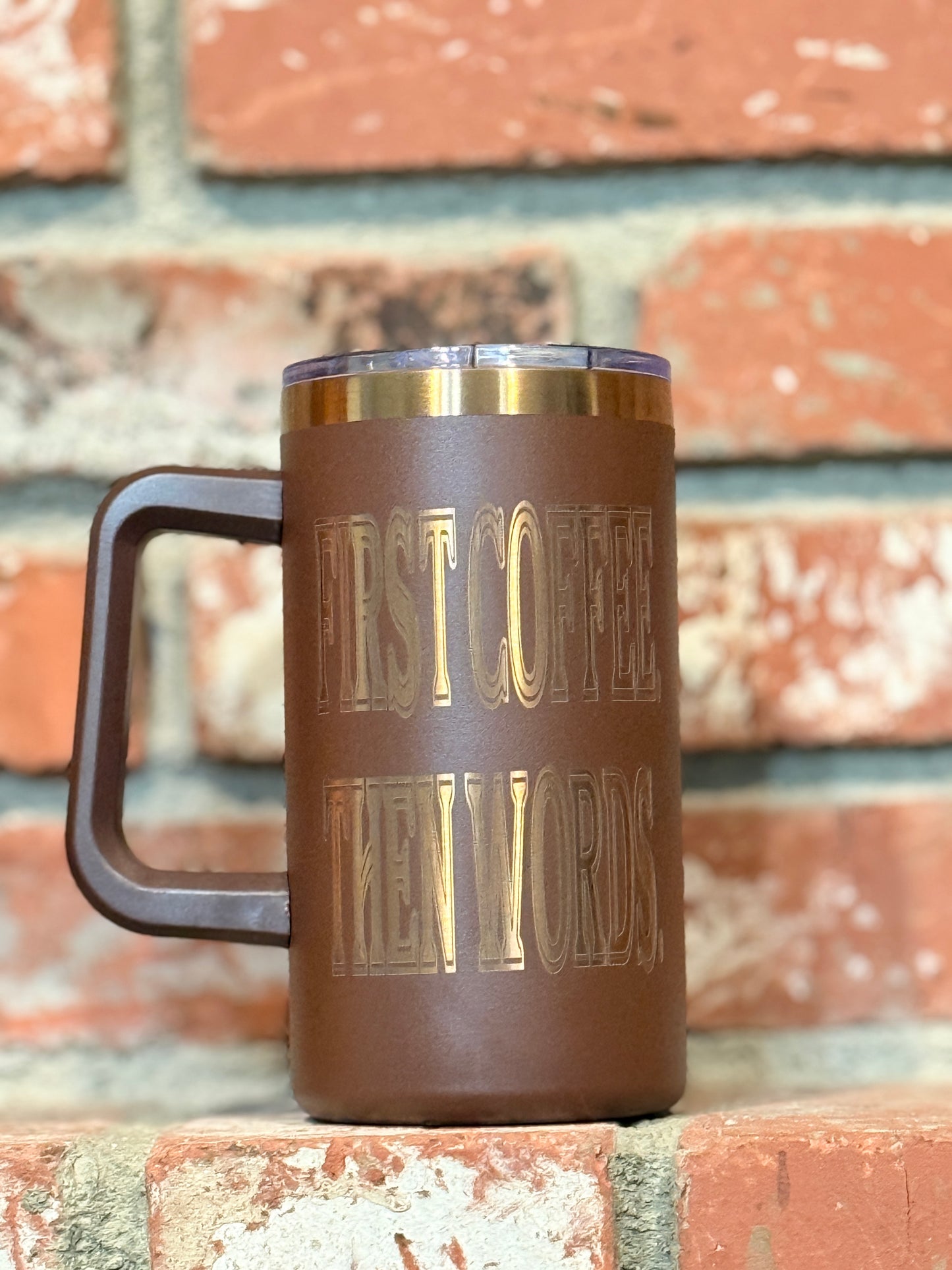 20oz Laser Engraved Stainless Steel Coffee Mug | Funny Coffee Sayings