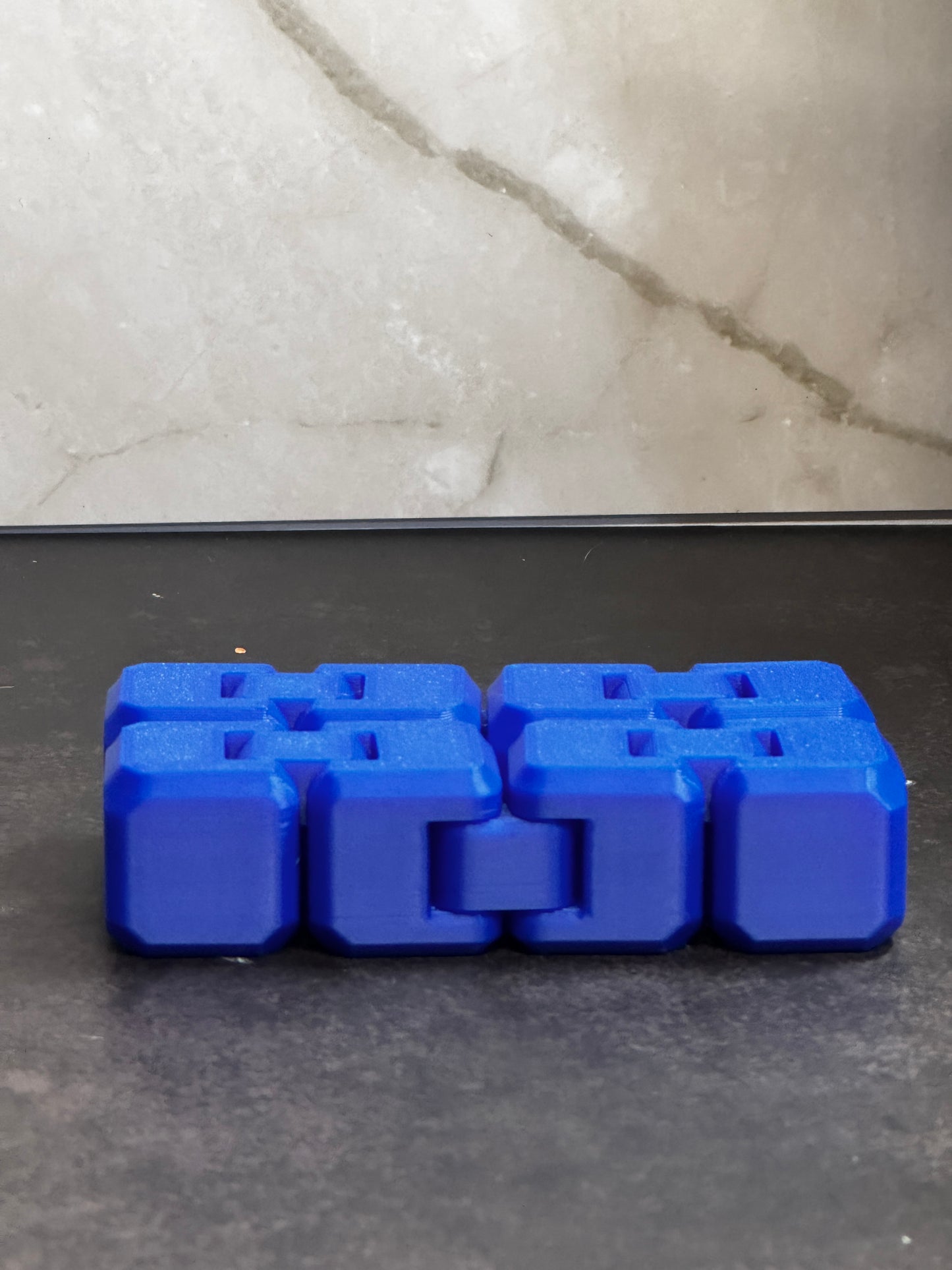 Infinity Fidget Cube – 3D Printed Sensory Desk Toy in Random Colors, Endless Flip Motion, Stress Relief Gadget