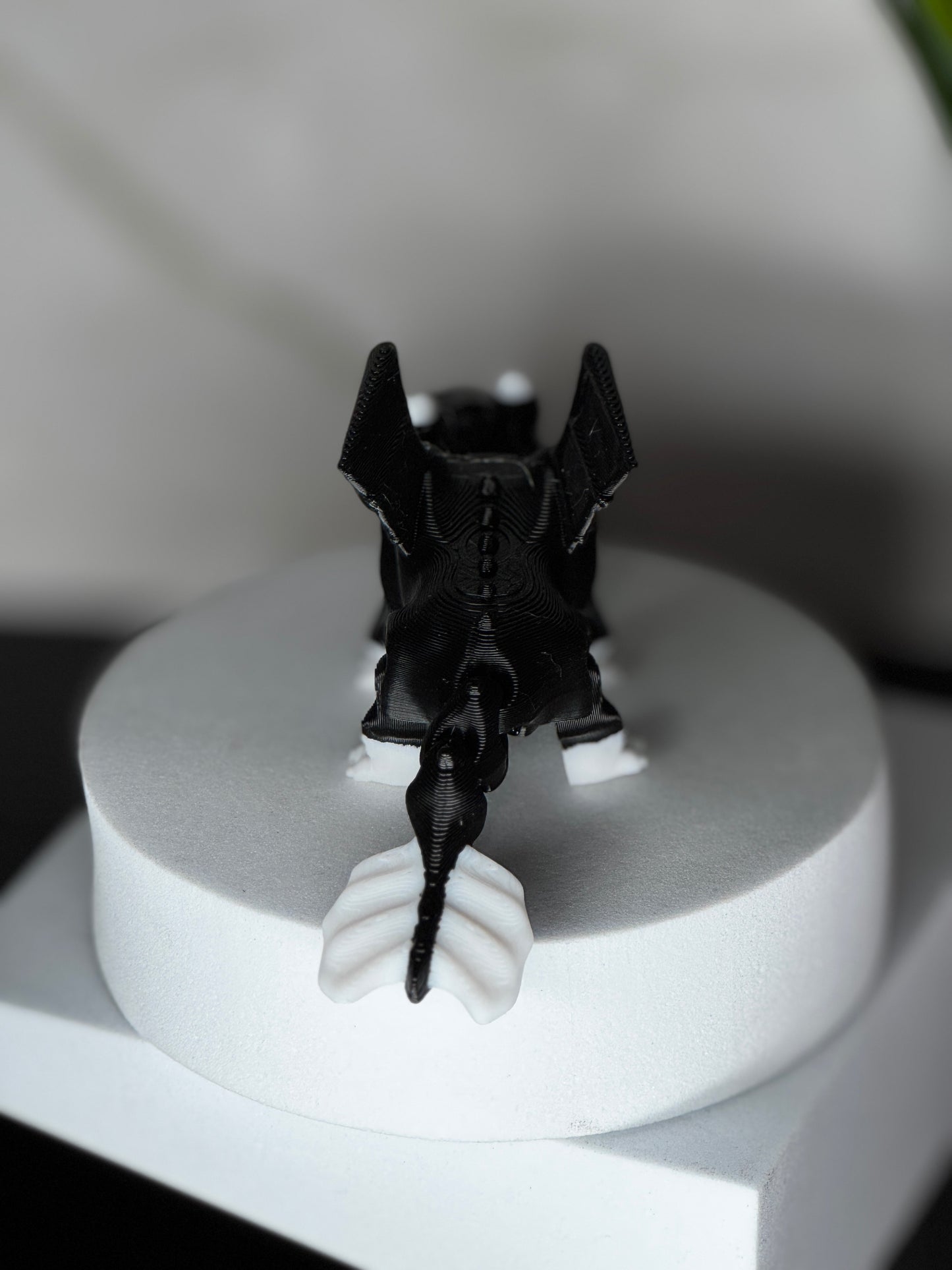 Nightshade – 3D Printed Dragon Cat Hybrid, Articulated Desk Pet, Cute Fantasy Creature Figurine