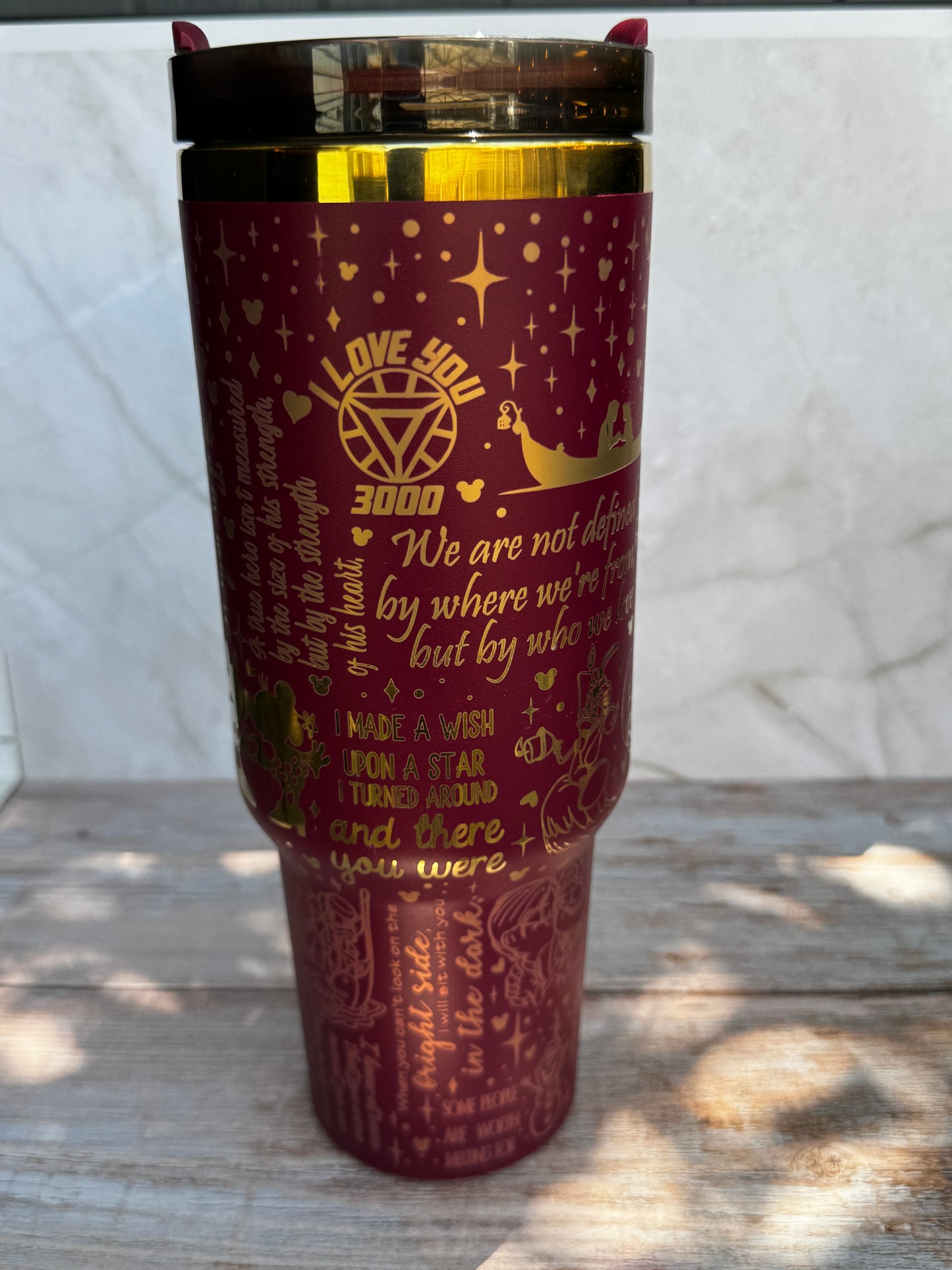 Couples Love Quote Tumbler – Insulated Stainless Steel Travel Cup (40oz, 30oz, 20oz, 16oz)