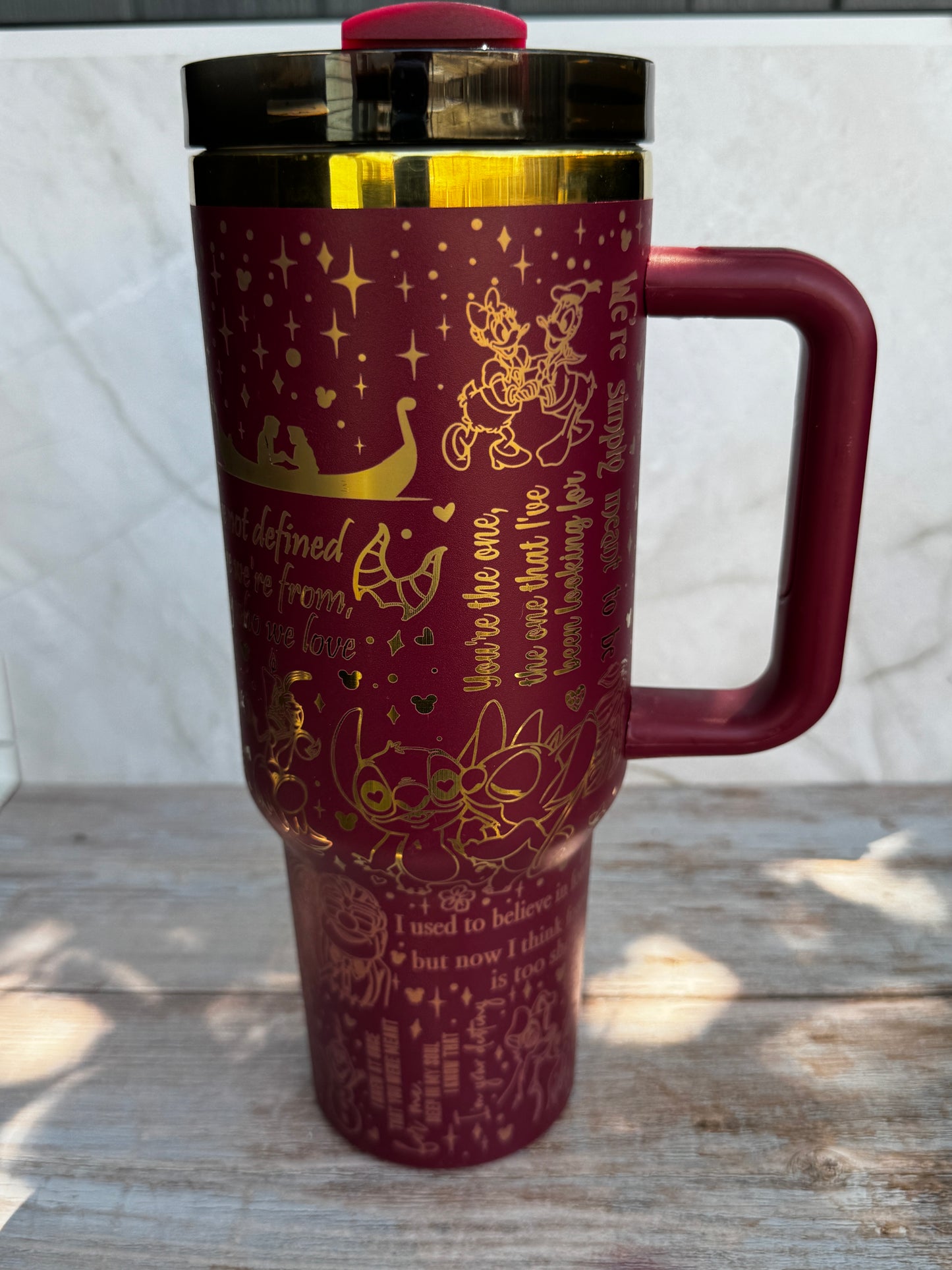 Couples Love Quote Tumbler – Insulated Stainless Steel Travel Cup (40oz, 30oz, 20oz, 16oz)