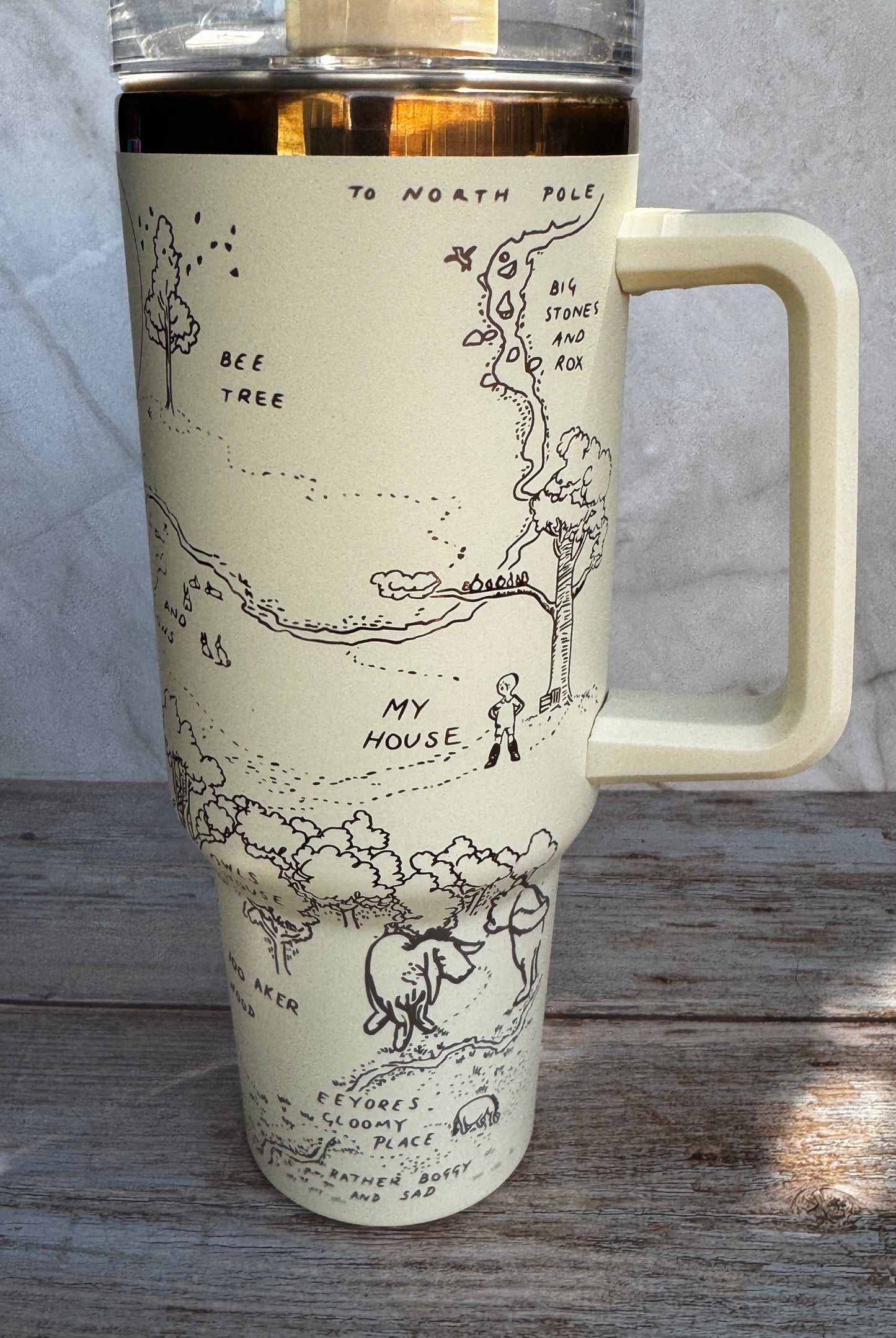 Quote Tumbler – Hundred Acre Wood Insulated Stainless Steel Cup (40oz, 30oz, 20oz, 16oz)