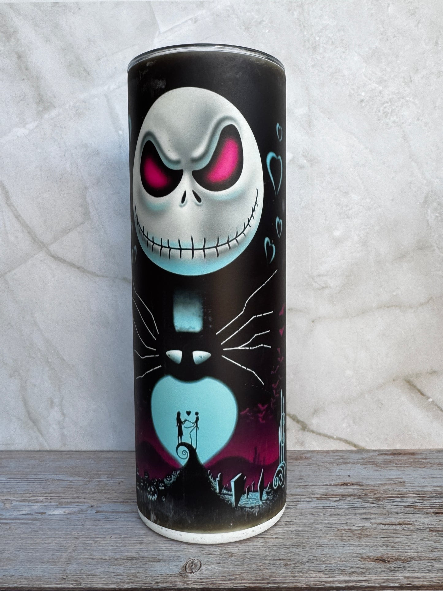 20oz Stainless Steel Double-Wall Vacuum-Sealed Glow-in-the-Dark Tumble