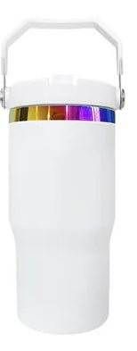 Custom 20oz Sport Top Tumbler | Personalized Laser Engraved Bottle With Built-In Straw