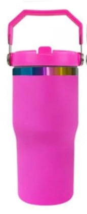 Custom 20oz Sport Top Tumbler | Personalized Laser Engraved Bottle With Built-In Straw