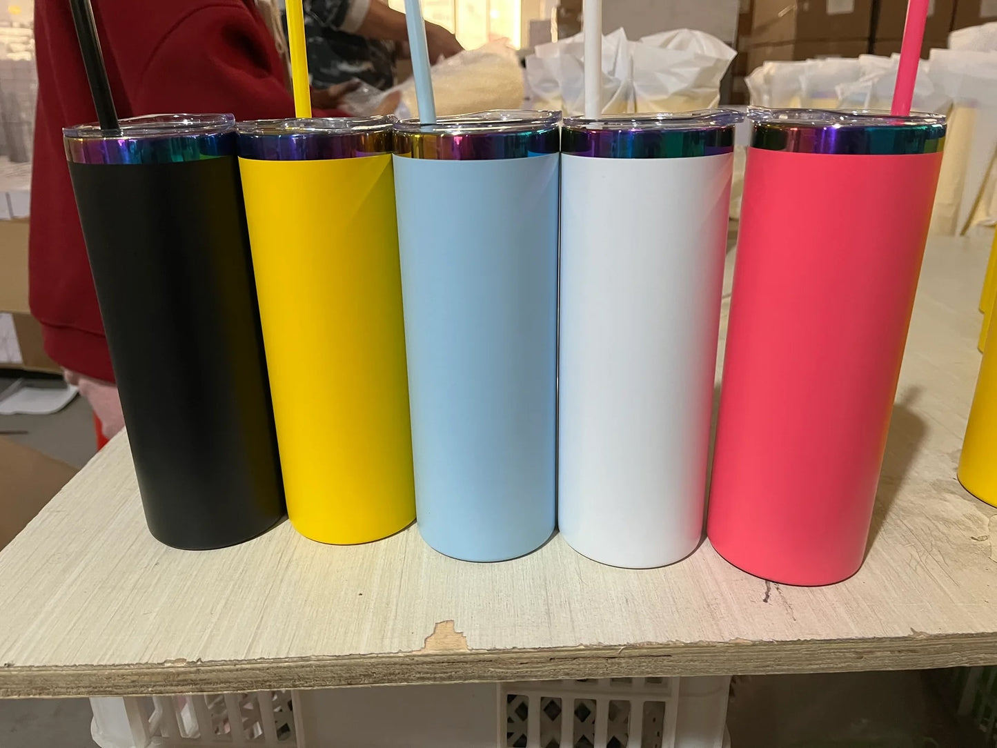 Custom 20oz Straight Tumbler | Personalized Laser Engraved Stainless Cup With Lid & Straw