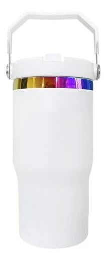 Custom 20oz Sport Top Tumbler | Personalized Laser Engraved Bottle With Built-In Straw