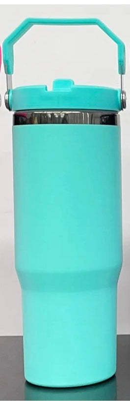 Custom 30oz Flip Top Tumbler | Personalized Laser Engraved Sports Lid Cup