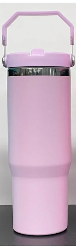 Custom 30oz Flip Top Tumbler | Personalized Laser Engraved Sports Lid Cup