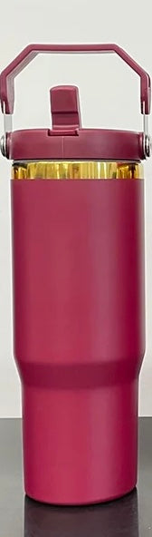 Custom 30oz Flip Top Tumbler | Personalized Laser Engraved Sports Lid Cup