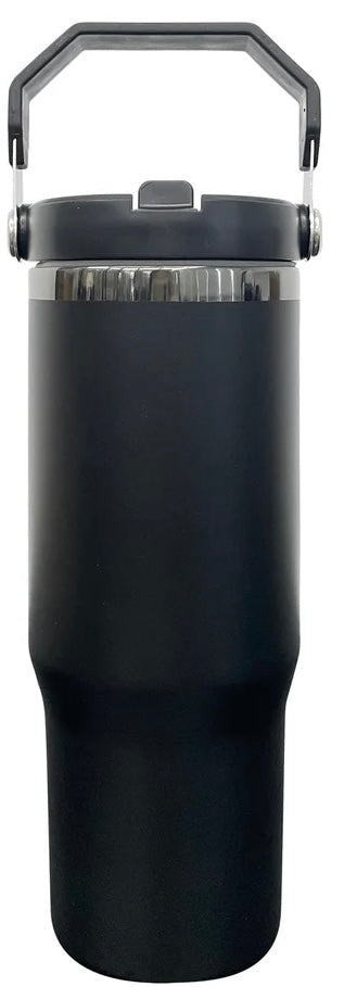 Custom 30oz Flip Top Tumbler | Personalized Laser Engraved Sports Lid Cup