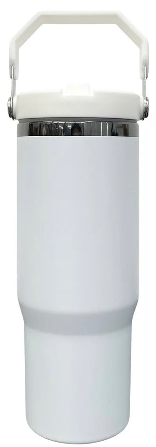 Custom 30oz Flip Top Tumbler | Personalized Laser Engraved Sports Lid Cup