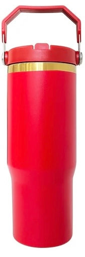 Custom 30oz Flip Top Tumbler | Personalized Laser Engraved Sports Lid Cup