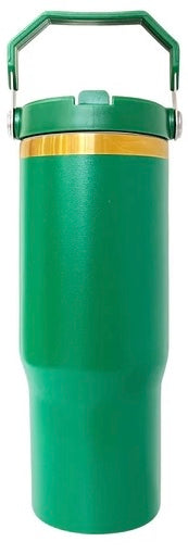 Custom 30oz Flip Top Tumbler | Personalized Laser Engraved Sports Lid Cup