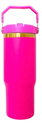 Custom 30oz Flip Top Tumbler | Personalized Laser Engraved Sports Lid Cup