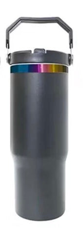 Custom 30oz Flip Top Tumbler | Personalized Laser Engraved Sports Lid Cup