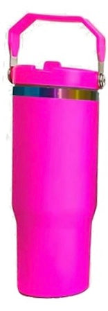 Custom 30oz Flip Top Tumbler | Personalized Laser Engraved Sports Lid Cup