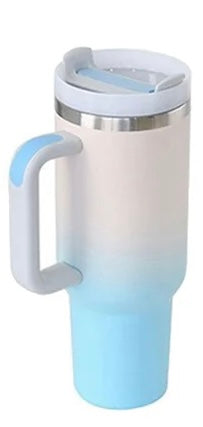 Custom 40oz Side Handle Tumbler | Personalized Laser Engraved Mega Cup With Straw & Lid