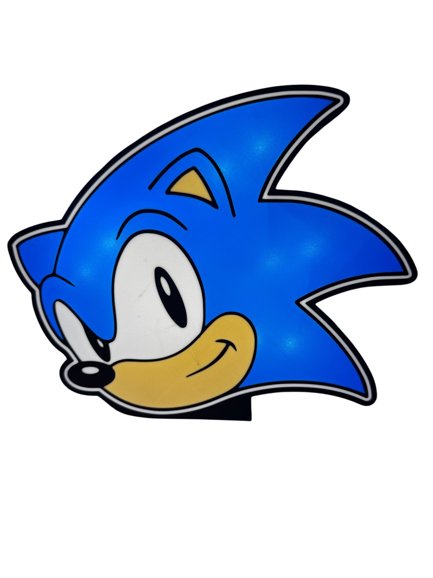 3D Printed Gamer Hedgehog LED Wall Sign – Character Series Neon-Style Light