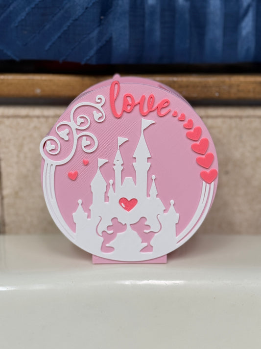 Pink Castle Soap Holder – Fits Bath & Body Works Foaming Soap | Handmade Decorative Soap Stand