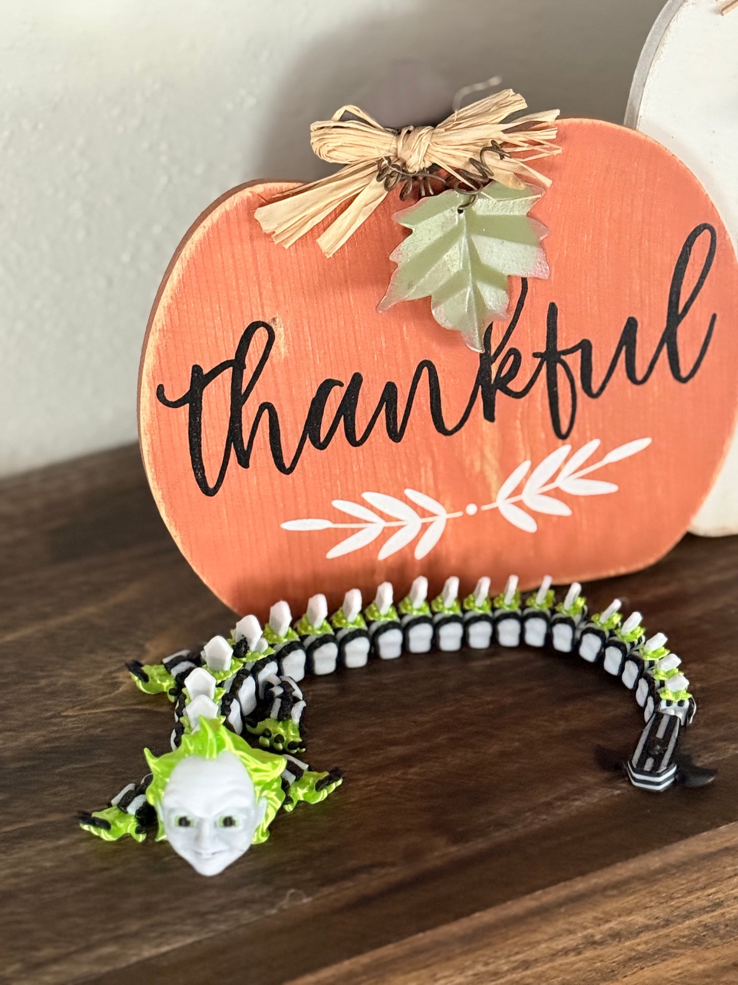 Beetlejuice Inspired Dragon – Green & Black Horror Fidget Toy