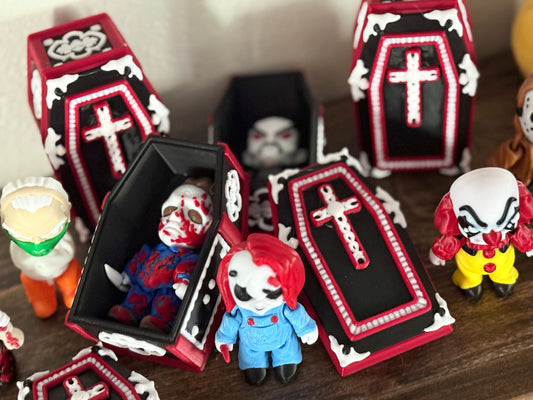 3D Printed Horror Coffin Collection – Choose Your Favorite Horror Icon