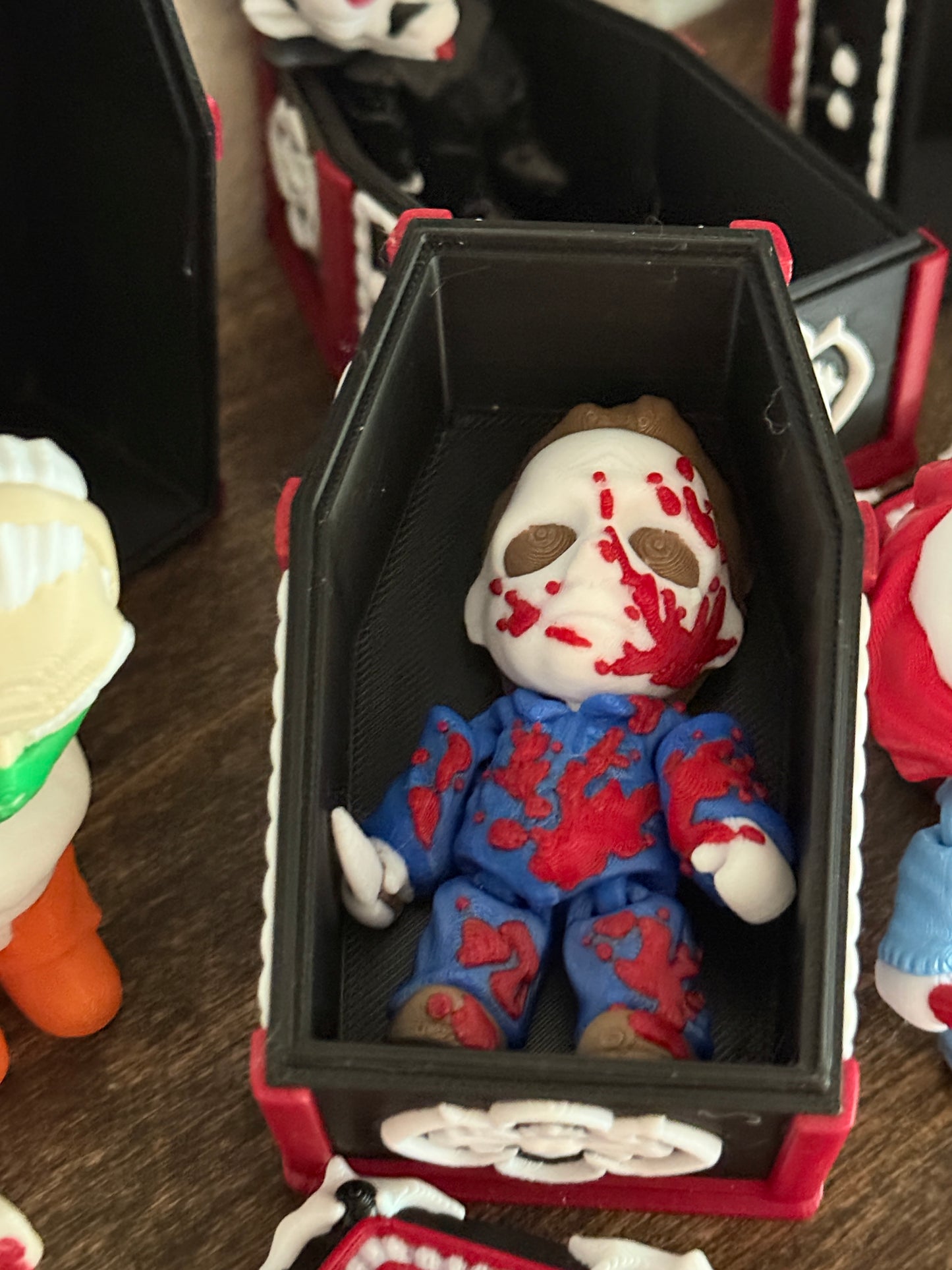 3D Printed Horror Coffin Collection – Choose Your Favorite Horror Icon