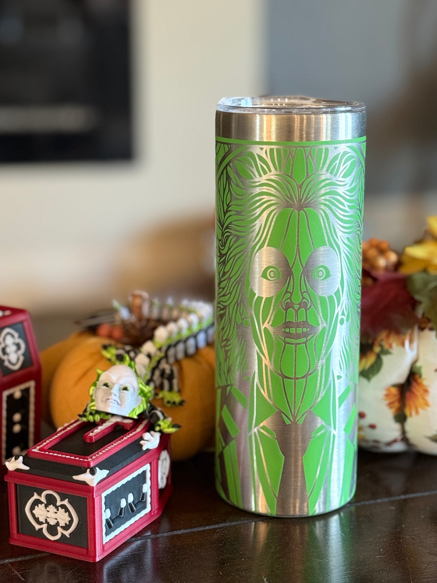 Beetlejuice Inspired Dragon – Green & Black Horror Fidget Toy