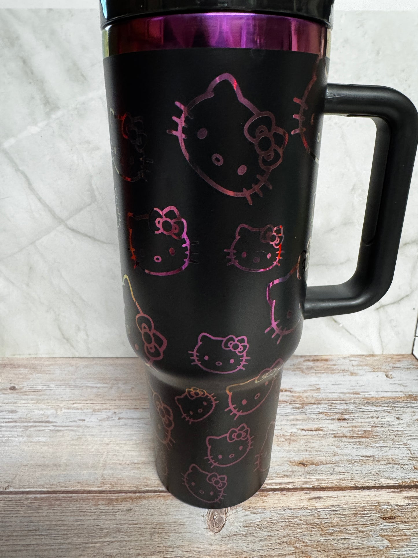 Hello Kitty Inspired Laser Engraved Tumbler | Stainless Steel Drinkware (16oz, 20oz, 30oz, 40oz)