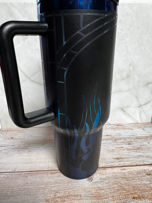 Hades Inspired Laser Engraved Tumbler | Stainless Steel Drinkware (16oz, 20oz, 30oz, 40oz)
