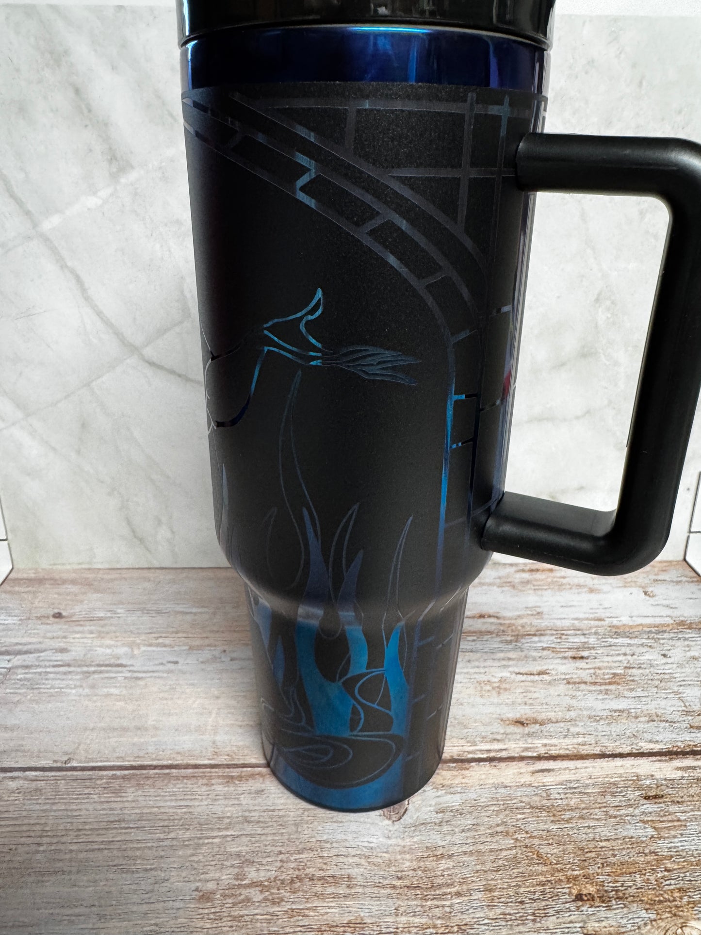 Hades Inspired Laser Engraved Tumbler | Stainless Steel Drinkware (16oz, 20oz, 30oz, 40oz)