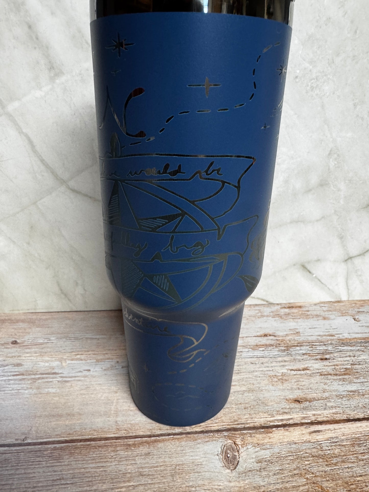Neverland Adventure Inspired Laser Engraved Tumbler | Stainless Steel Drinkware (16oz, 20oz, 30oz, 40oz)