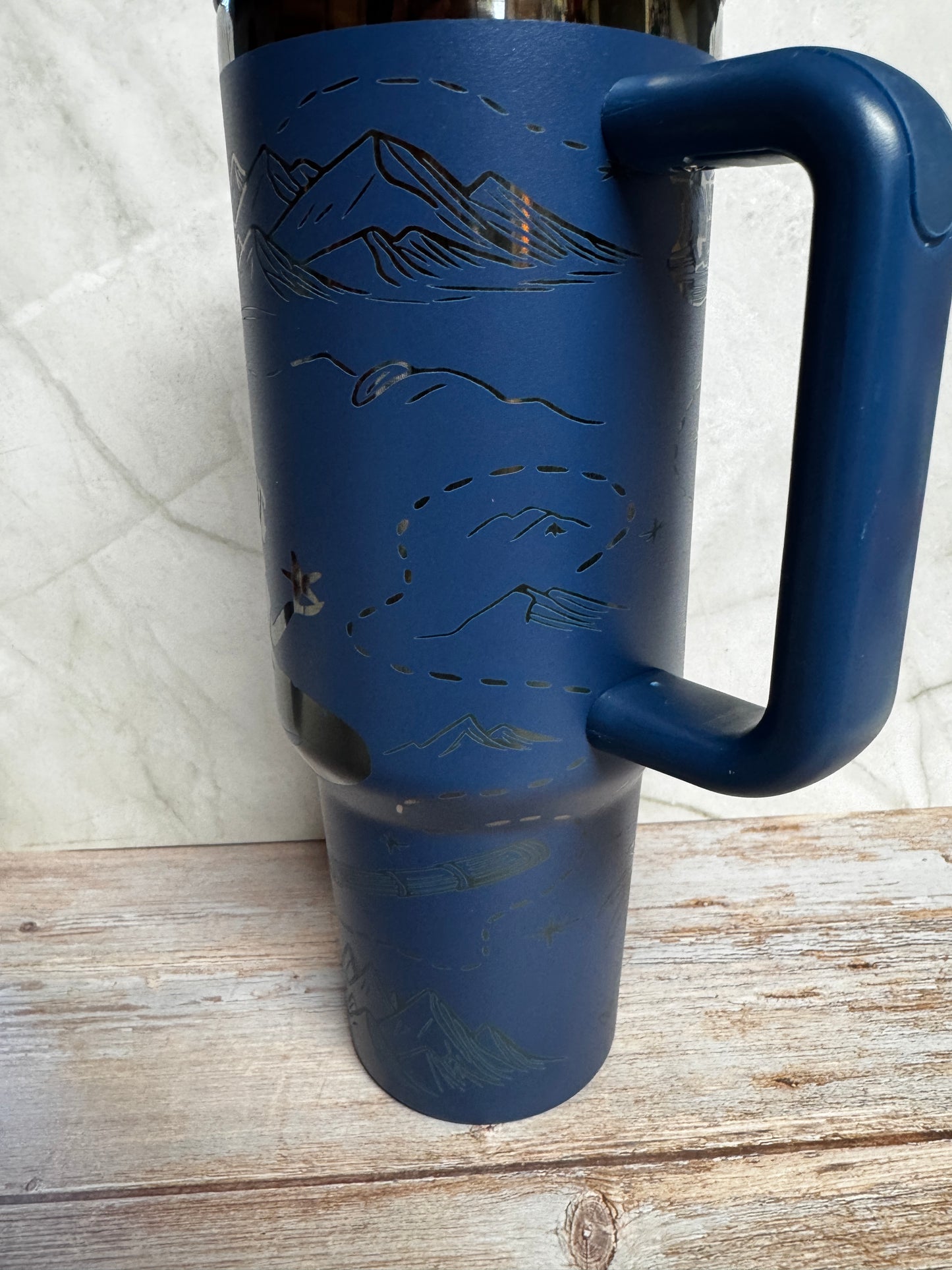 Neverland Adventure Inspired Laser Engraved Tumbler | Stainless Steel Drinkware (16oz, 20oz, 30oz, 40oz)