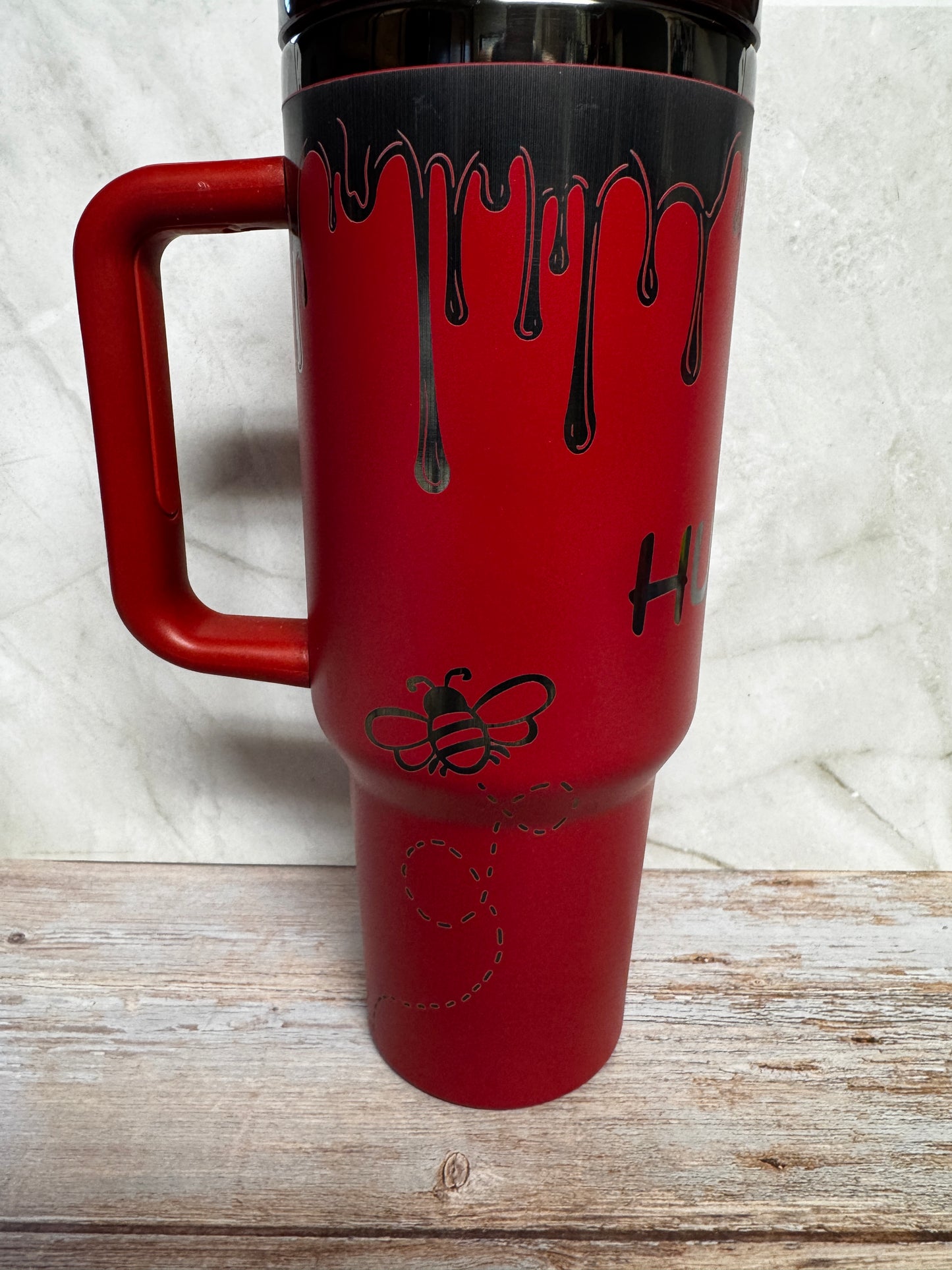 Hunny Bee Stainless Steel Tumbler – Cute Honeycomb Drinkware