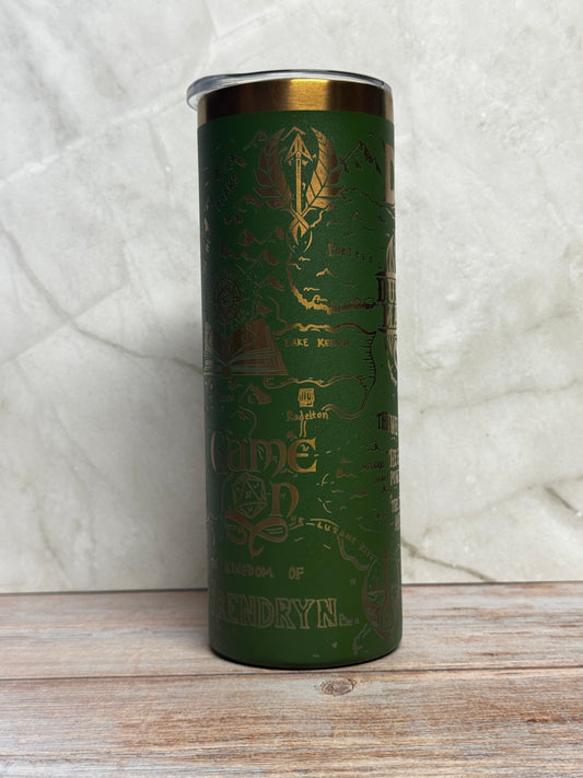 Dungeons & Dragons Dungeon Master Laser Engraved Tumbler – D&D Fan Drinkware