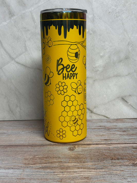 Bee Curious Bee Kind Stainless Steel Tumbler – Cute Bee Drinkware