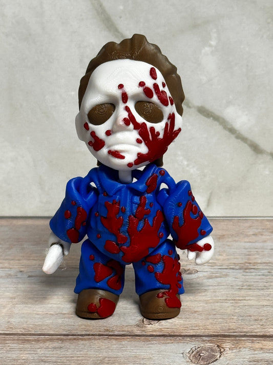 Michael Myers Bloody Mini Figure – Halloween Horror Collectible