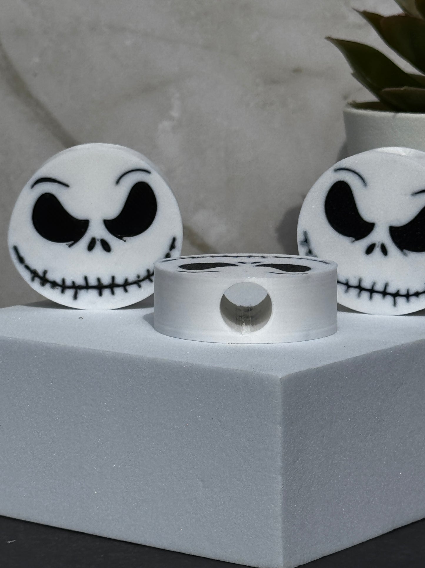 Skeleton Head 3D Printed Straw Topper – Spooky & Fun Cup Accessory