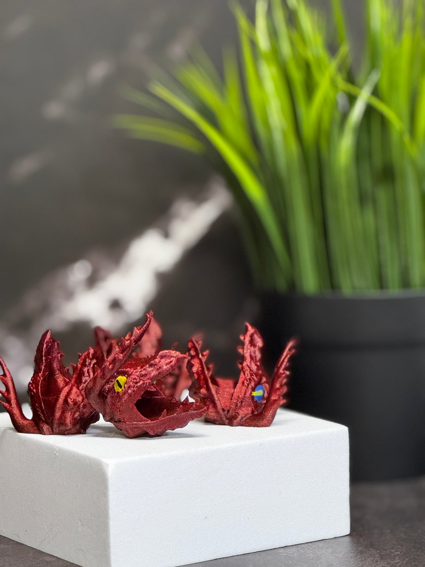Dragon Head 3D Printed Straw Topper – Fantasy-Inspired Drink Accessory