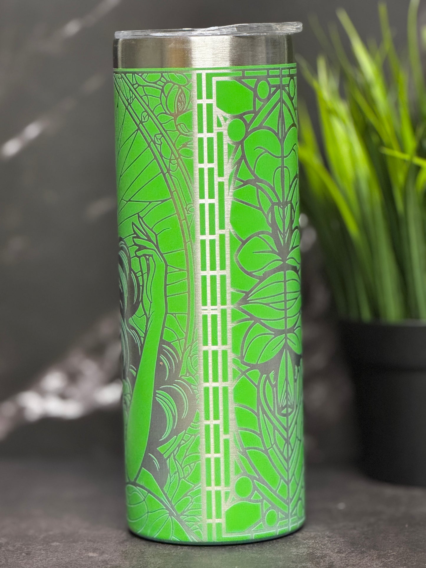 Enchanted Princess Stainless Steel Tumbler – Fantasy Engraved Insulated Cup – Hot & Cold Travel Mug