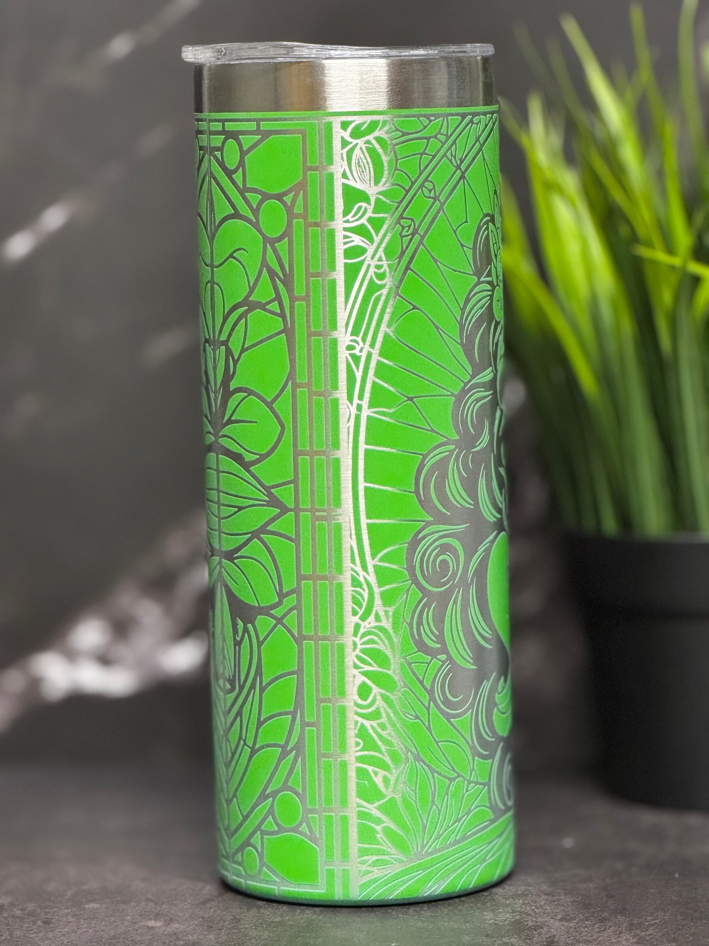 Enchanted Princess Stainless Steel Tumbler – Fantasy Engraved Insulated Cup – Hot & Cold Travel Mug