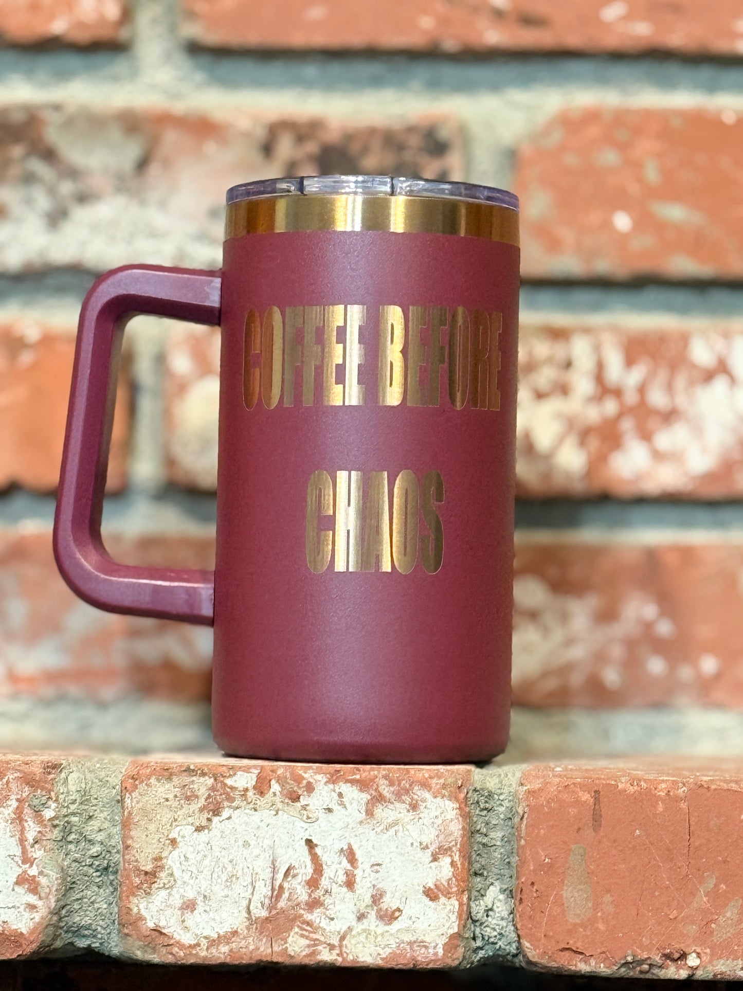 20oz Laser Engraved Stainless Steel Coffee Mug | Funny Coffee Sayings