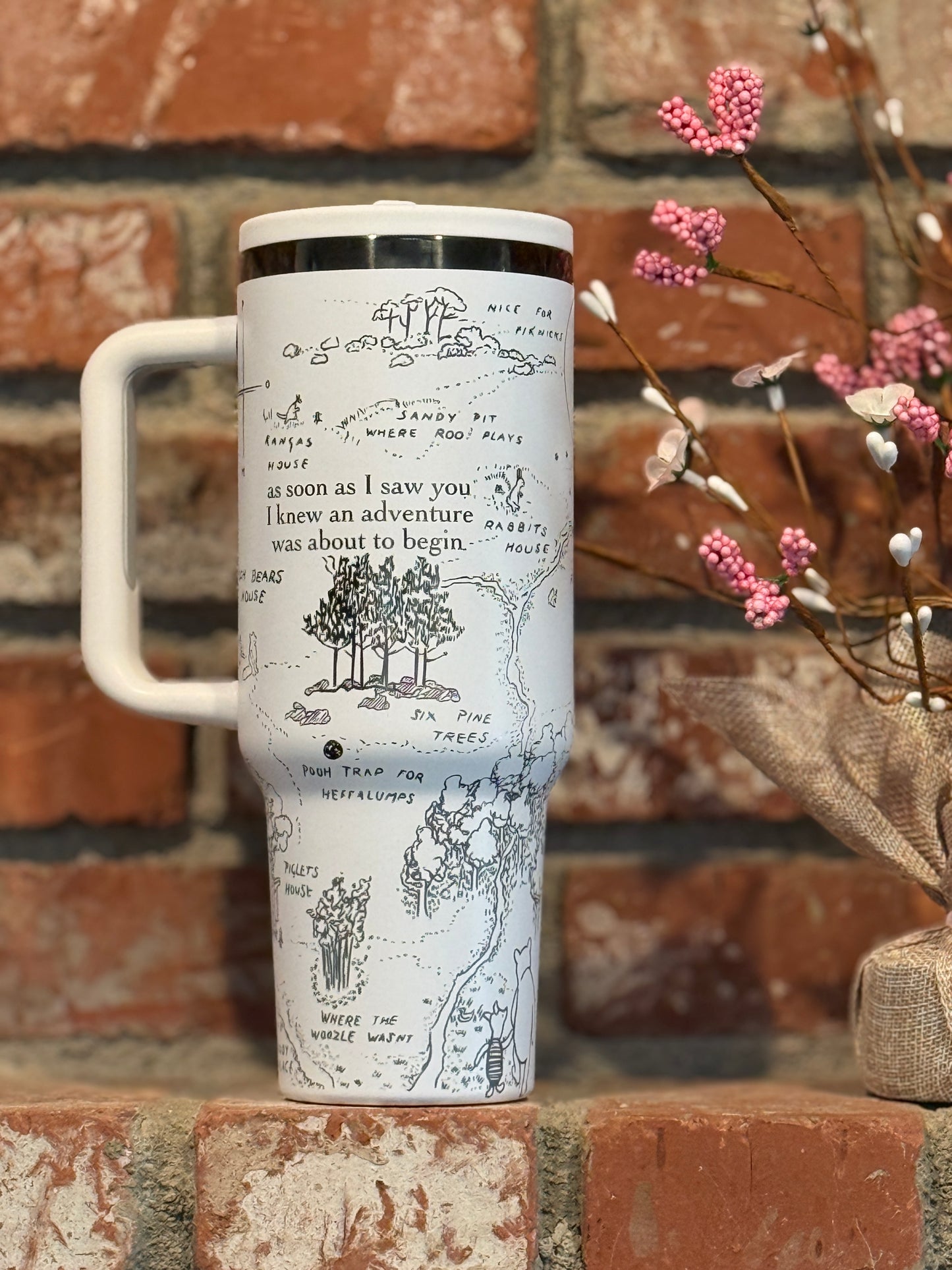 Hundred Acre Wood Map Tumbler – Insulated Stainless Steel Travel Cup (40oz, 30oz, 20oz, 16oz)