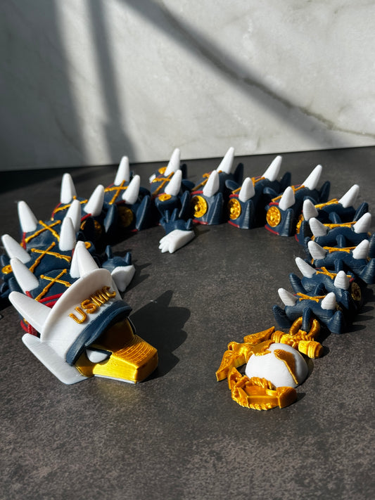 USMC Articulated Dragon – 3D Printed | Marine Corps Gift | Made to Order